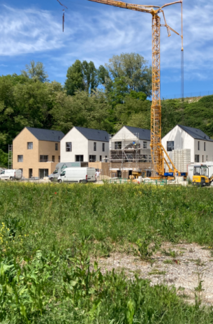 En cours, le chantier de 20 logements individuels superposés sociaux pour Tour(s) Métropole Habitat