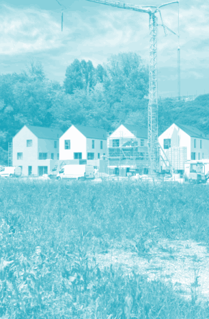 En cours, le chantier de 20 logements individuels superposés sociaux pour Tour(s) Métropole Habitat