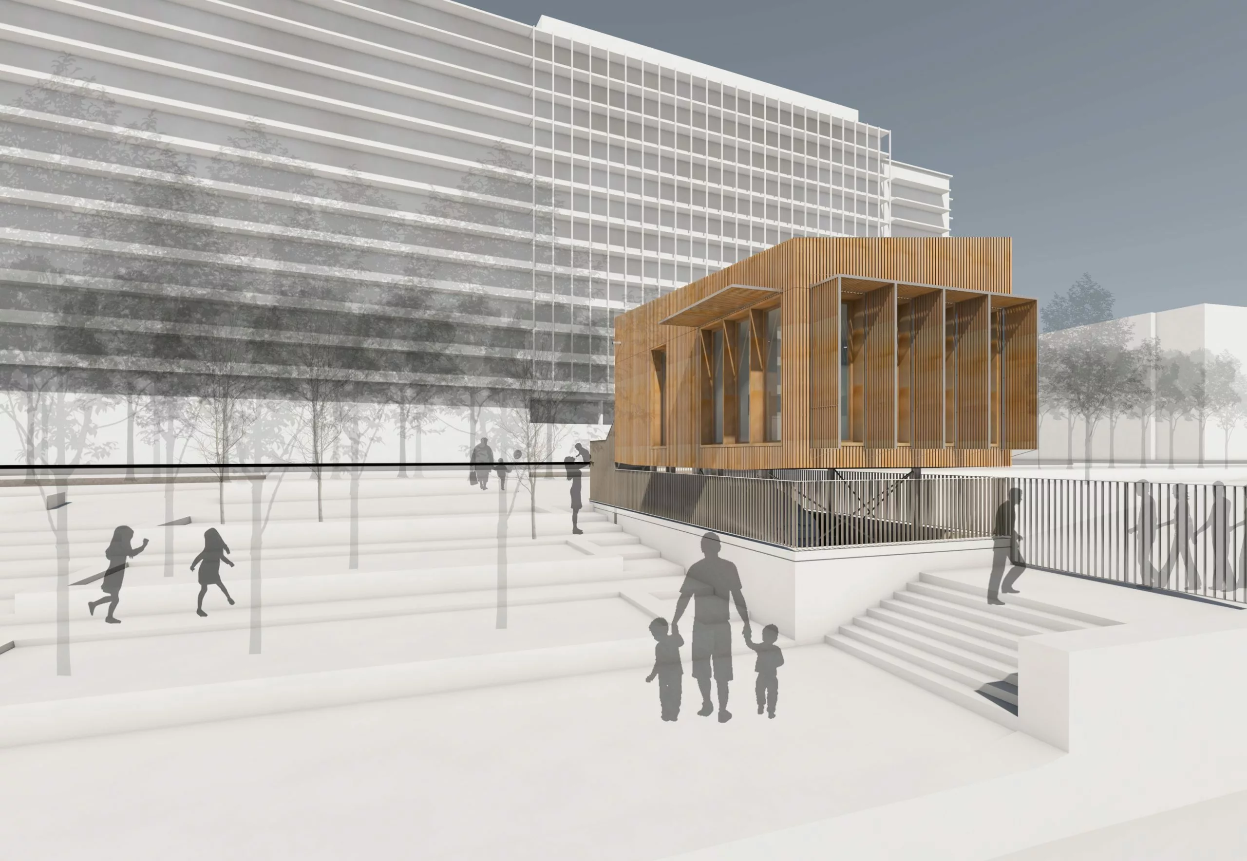 depuis le bord de Seine