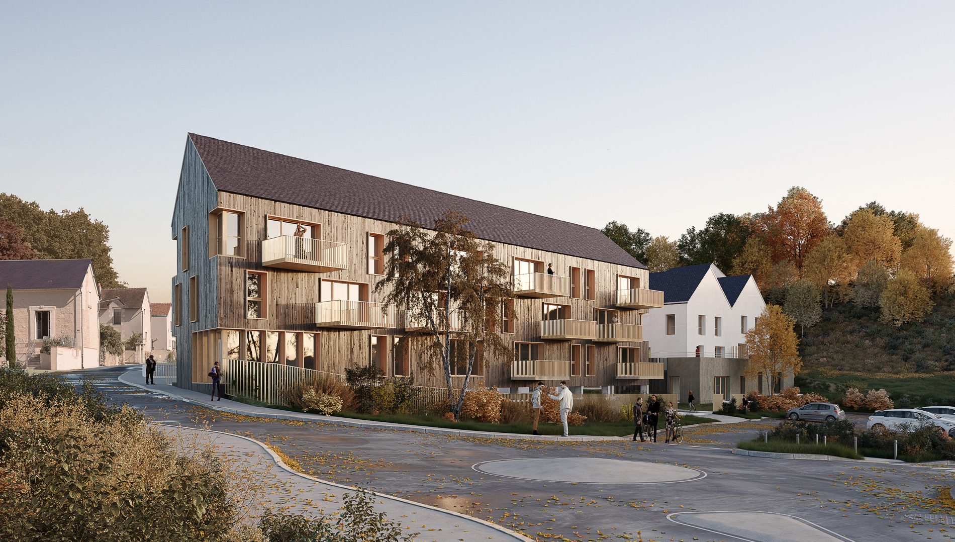 20 logements collectifs en résidence séniors et une salle communale + 14 logements intermédiaires familiaux image n° 1078