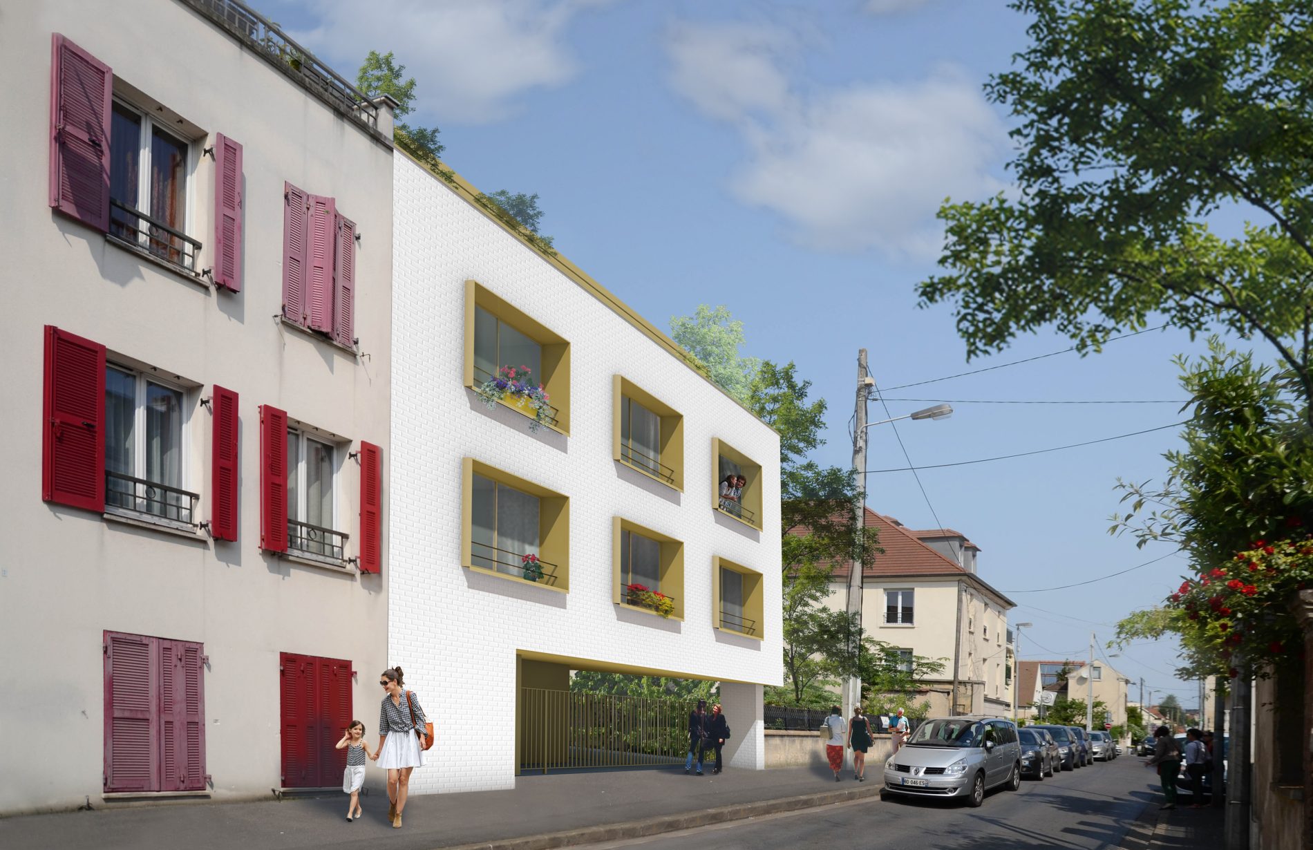 vue depuis la rue Séverine