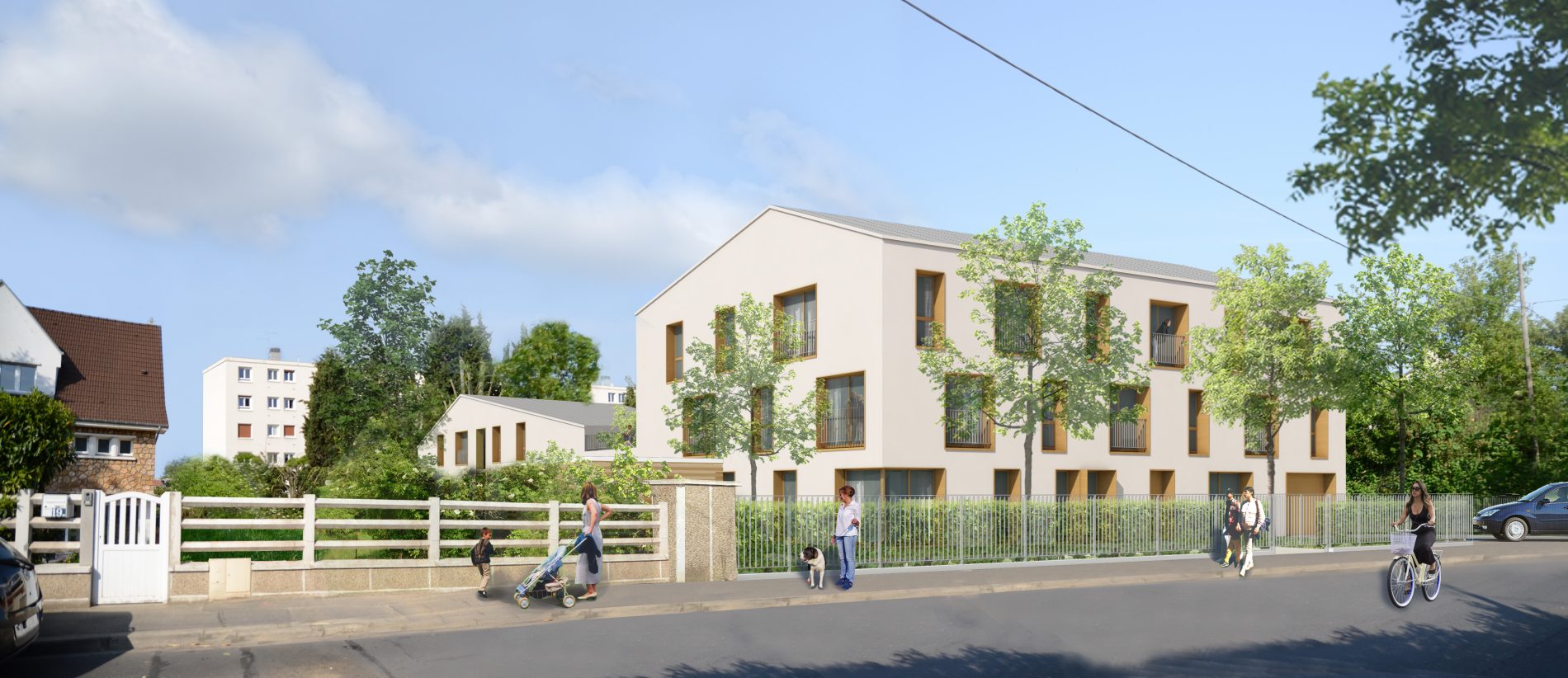 vue depuis la rue du Commandant Raynal