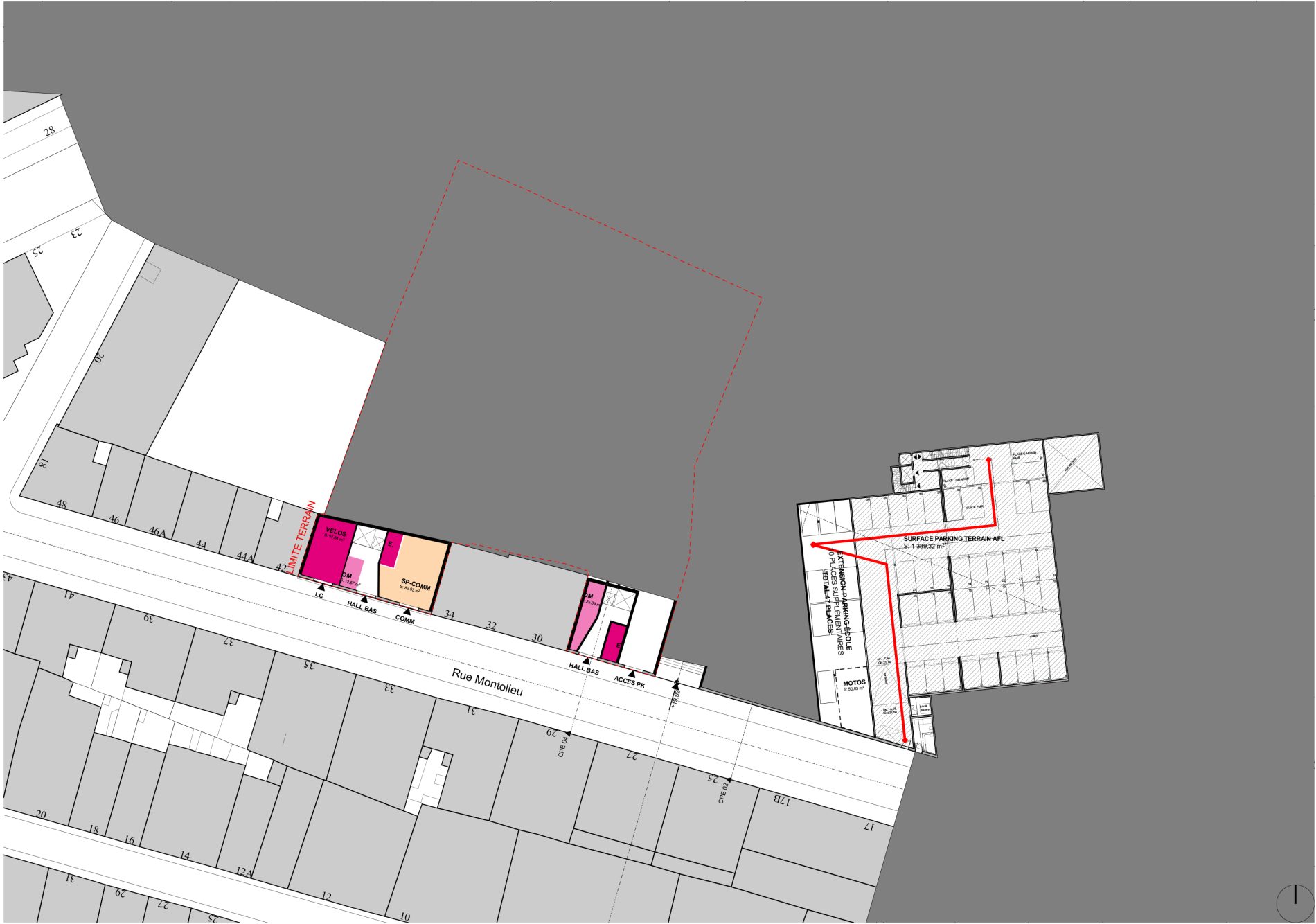 RDC bas - rue Montolieu