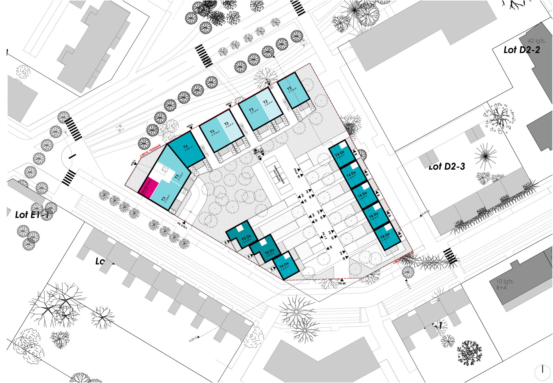 rez-de-chaussée haut collectif / R+1 maisons