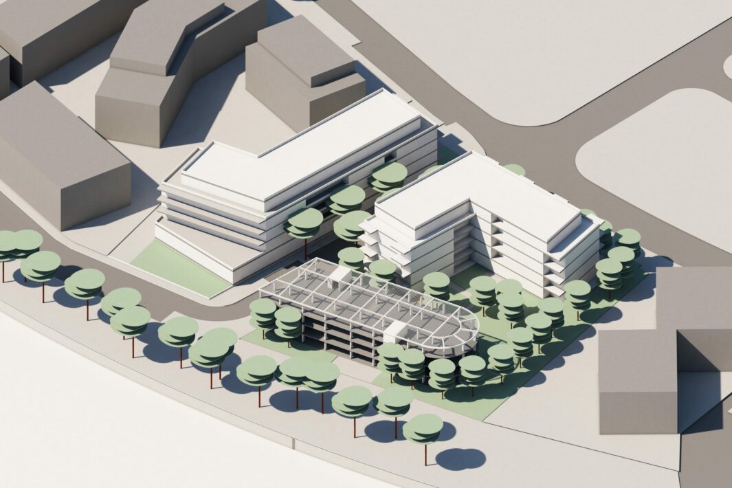 82 logements Collectifs et un parking silo