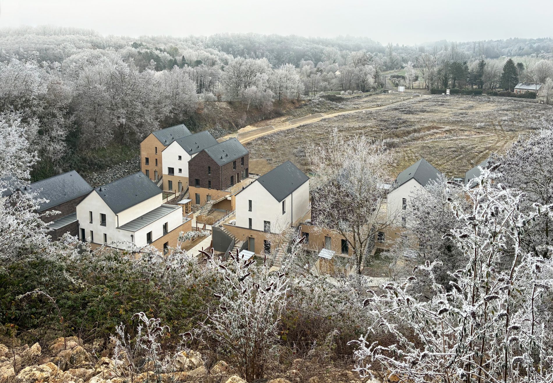 depuis le haut de la colline - ancienne carrière de tuffeau