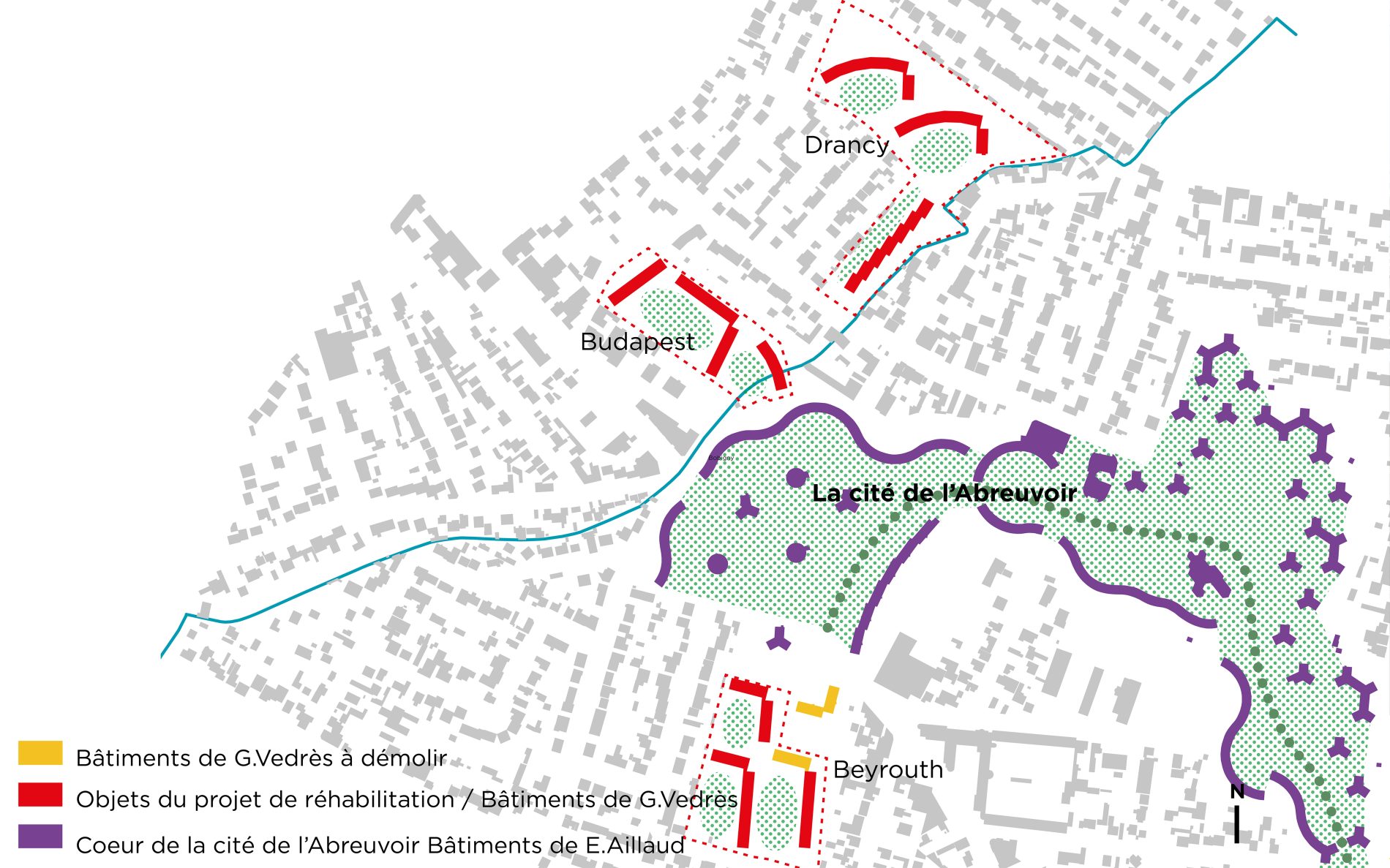 Réhabilitation des bâtiments des secteurs « Satellites » de la Cité de l’Abreuvoir image n° 1046