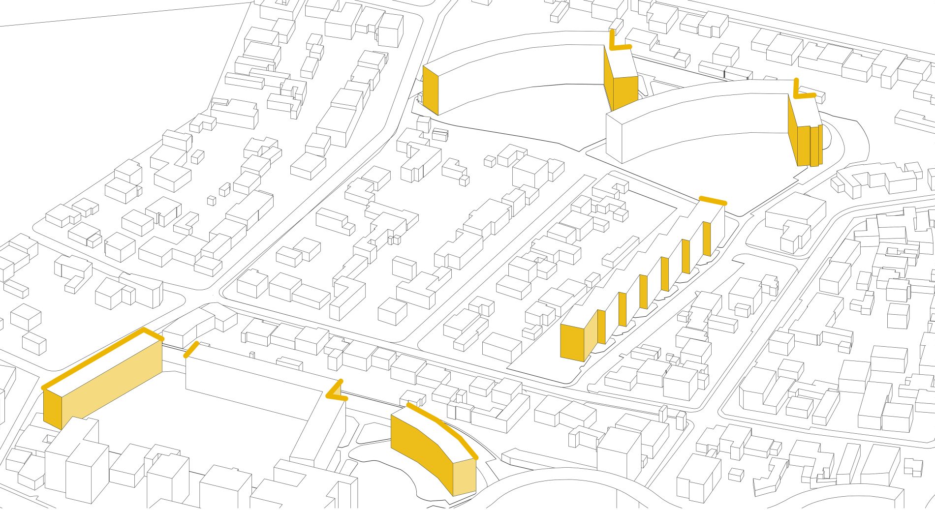 Souligner les volumétries par l'alternance des revêtements de façade - Secteurs Budapest et Amsterdam